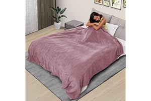 REYYNIO Electric Heated Blanket 72"x84" Full Size, Soft Coral Fleece with 4 Heating Levels and 10 Hours Auto-Off, Machine Washable, Cozy Plush Fabric for Home, Purple