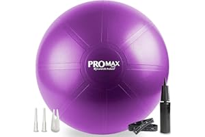 SMARTERLIFE PRODUCTS SmarterLife PRO MAX Workout Exercise Ball for Fitness, Yoga, Balance, Stability, or Birth Ball for Pregnancy and Labor, Great as Yoga Ball Chair for Office or Home Gym Equipment