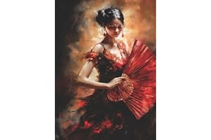 CRAFT KREATIVELY Flamenco Dancer Rice Paper, 11.5 x 16 inch (1pc) - Mulberry Paper for Decoupage Furniture Print Crafts