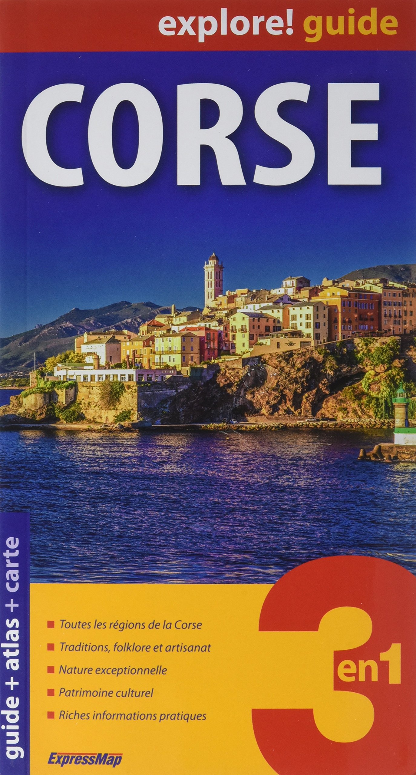 Corse Guide Atlas Carte Touristique 1170 000 Amazon - 
