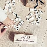 Jaques of London Double 6 Dominoes Set Wooden Box Children Adults Traditional view 5