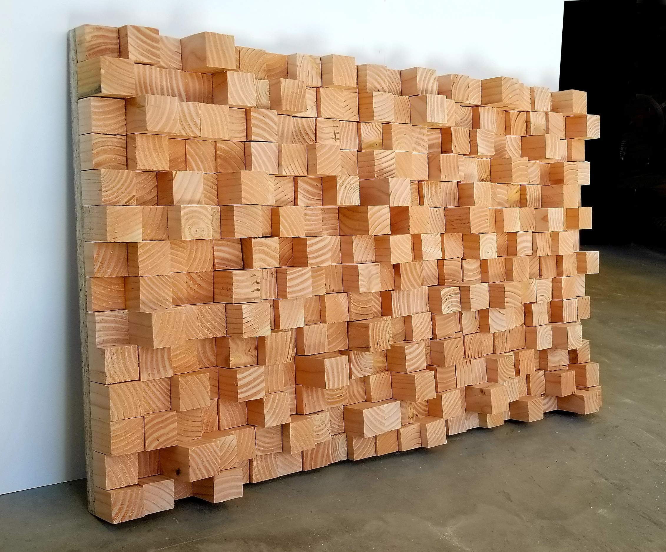 Sound Diffuser, Studio Wooden, Acoustic Panel, Sound Proofing, Proof, art, black wood art, Pixel, wooden art, 3d art