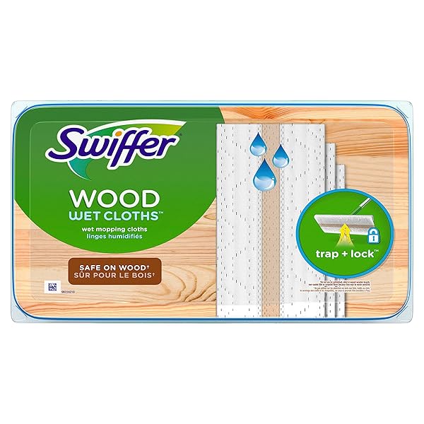 SWIFFER SWEEPER WET WOOD FLOOR MOPPING CLOTHS, 20 COUNT