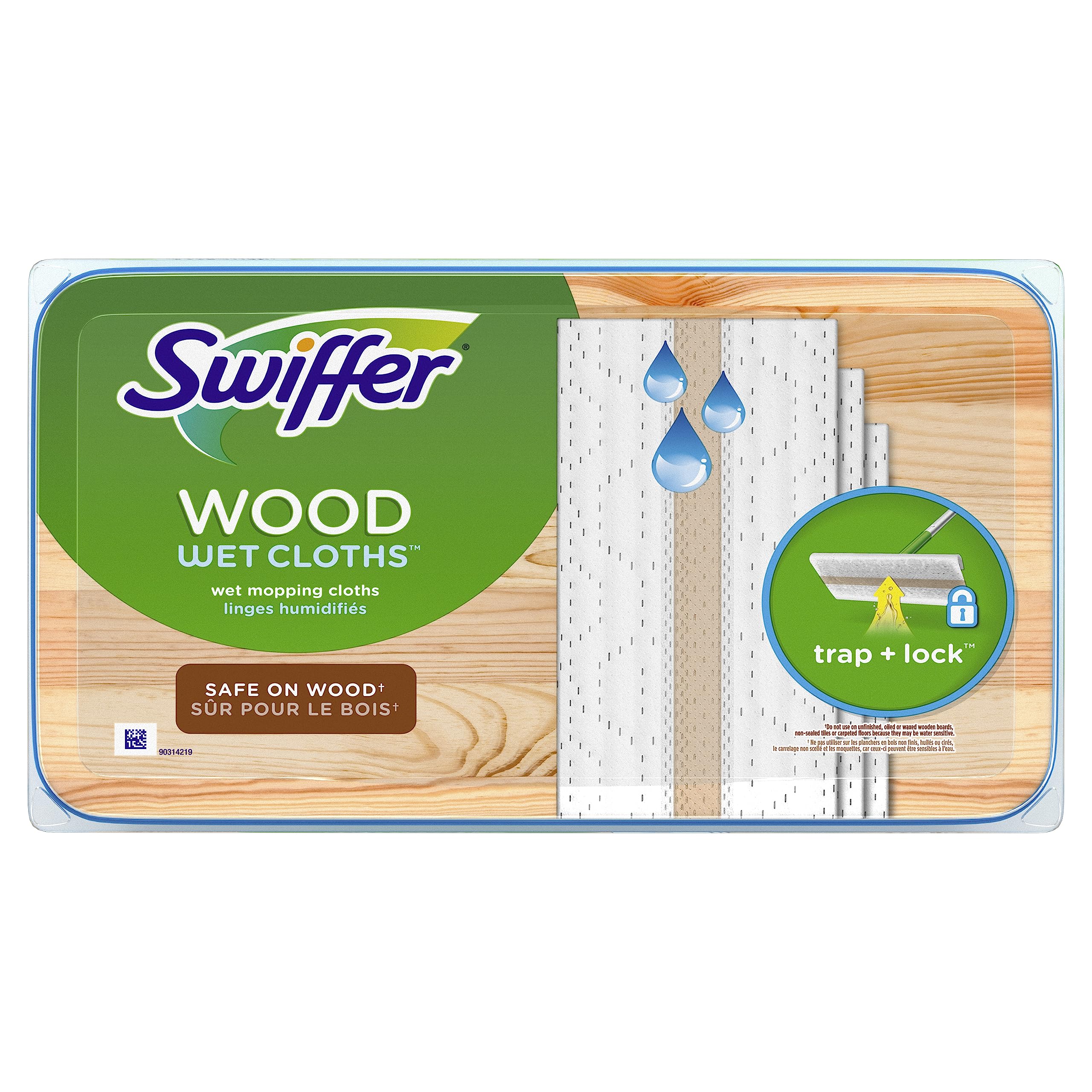 Swiffer Sweeper Wet Wood Floor Mopping cloths, 20 count