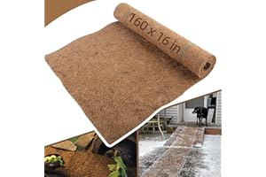 BIOTOLOT Coco Liner Roll - 16x160 inch Natural Coconut Fiber for Planters, Versatile Flower Baskets, Garden Decoration, Animal Pet Pads - Reptile-Friendly, Ideal for Window Boxes and Nesting Boxes