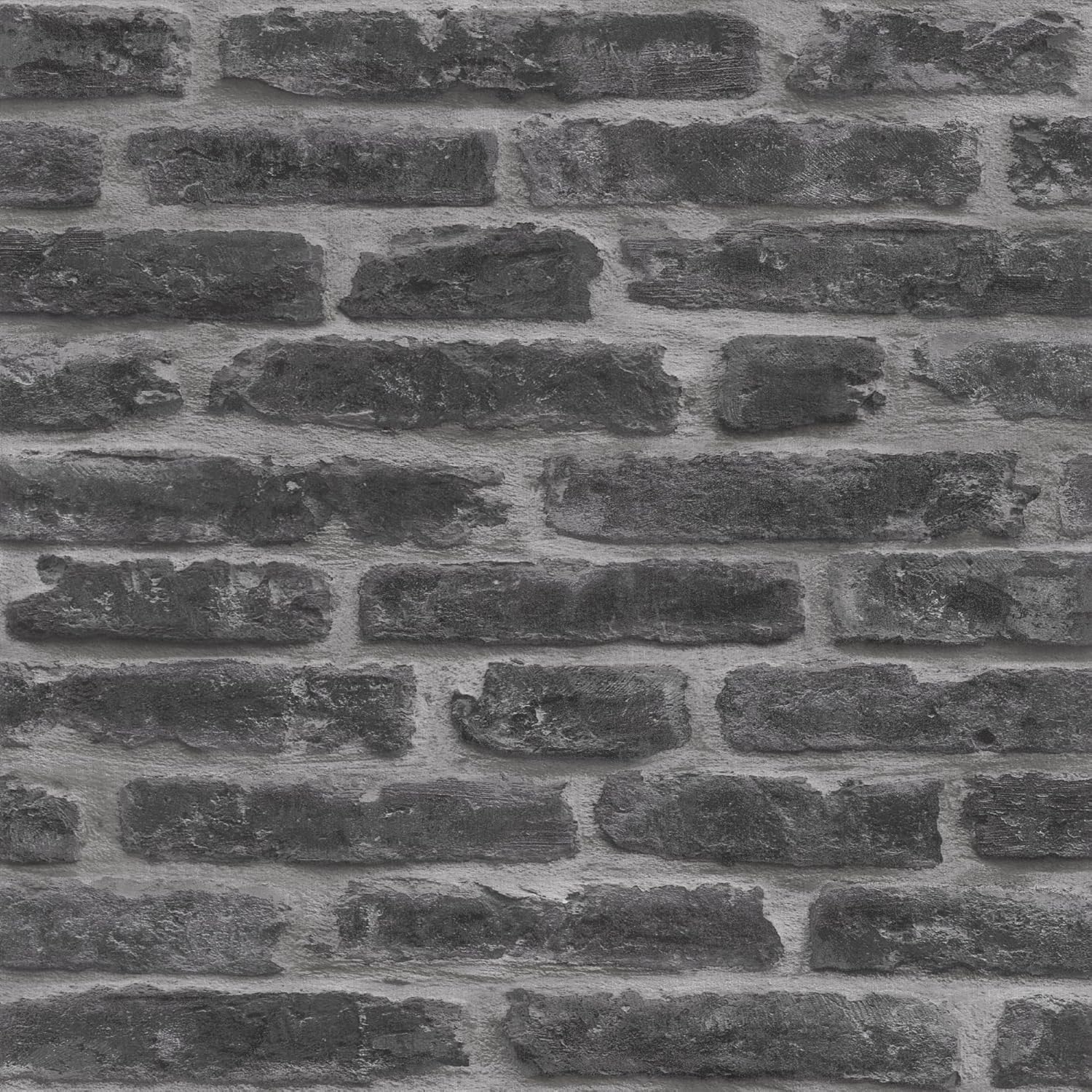 Superfresco Easy Brick Effect Black/Grey Wallpaper, 52 x 1000 cm - Image 3