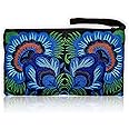 Sabai Jai - Floral Embroidered Boho Clutch - Handmade Ethnic Flower Wristlet Purse