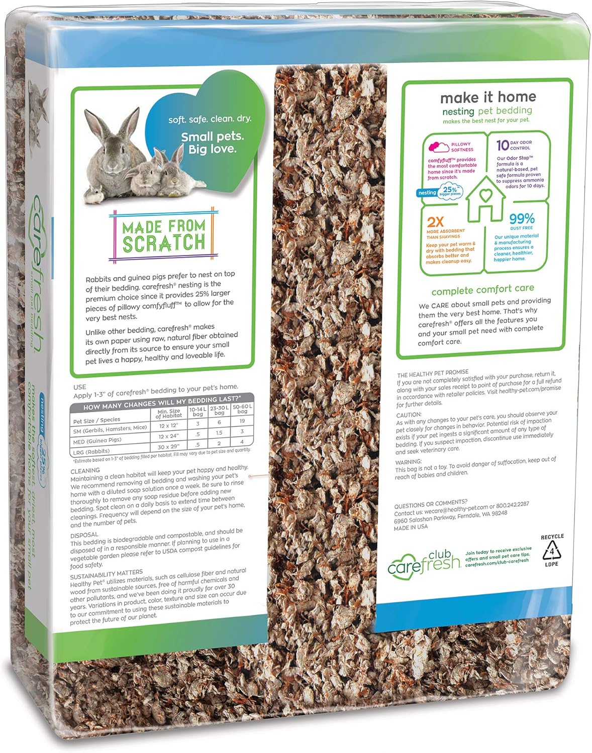 carefresh rabbit litter