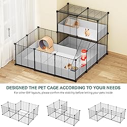 YITAHOME Guinea Pig Cage with Liner, 55x28x28 Inch