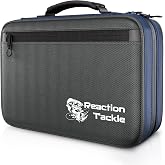 Reaction Tackle Deluxe Bait Binder, Water Resistant Soft Bait Storage System for Soft Plastics and Rigs with Zippered Sleeves, Deluxe Bait Binder