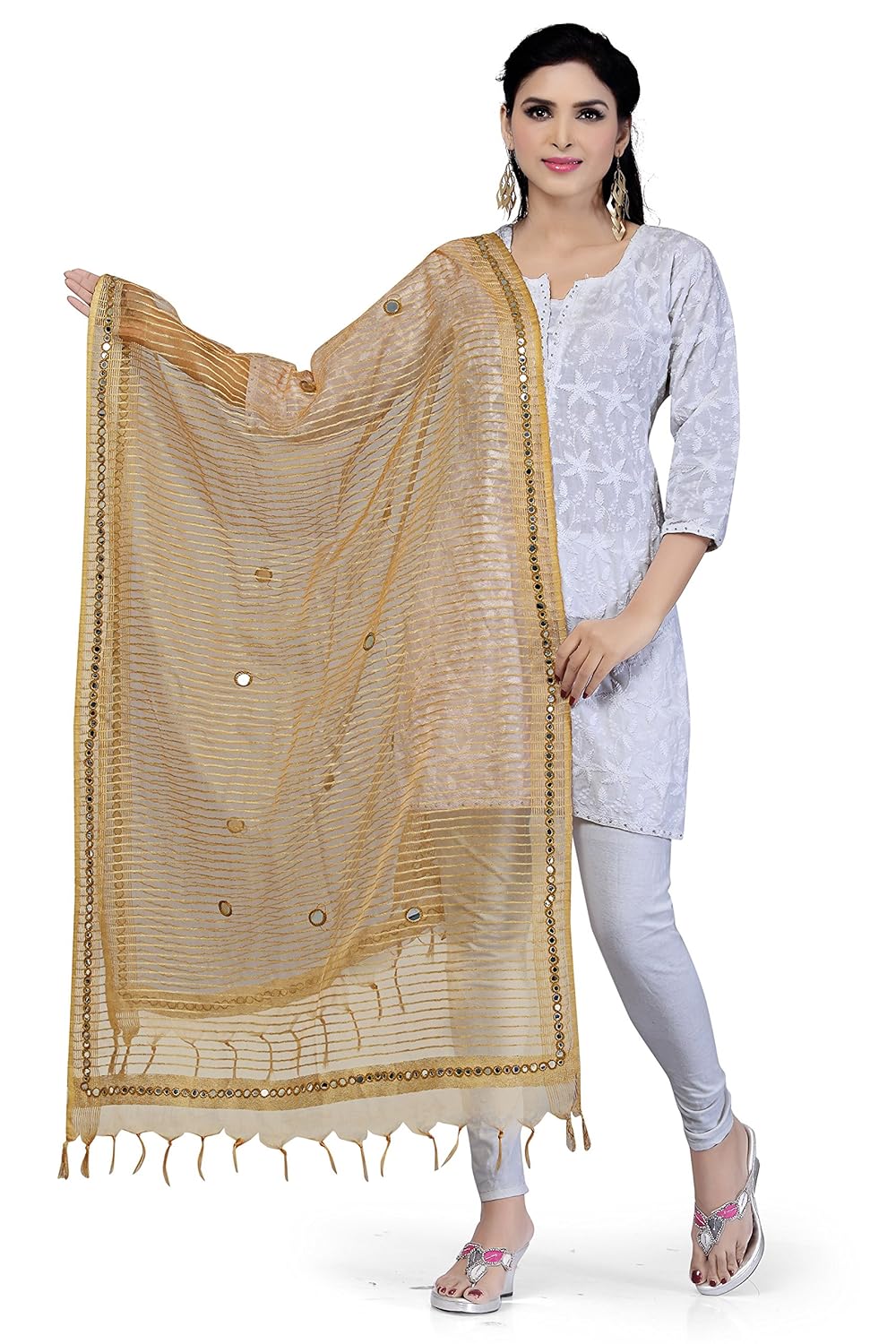 rani saahiba women's art silk dupatta
