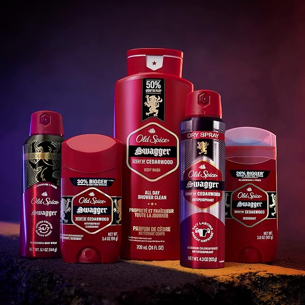 OLD SPICE MEN’S BODY WASH, SWAGGER SCENT OF CONFIDENCE, 709 ML