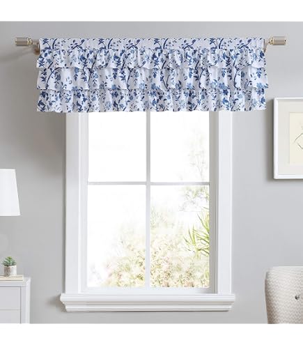 Amazon.com: Laura Ashley Home Cassidy Window Valance, Pastel