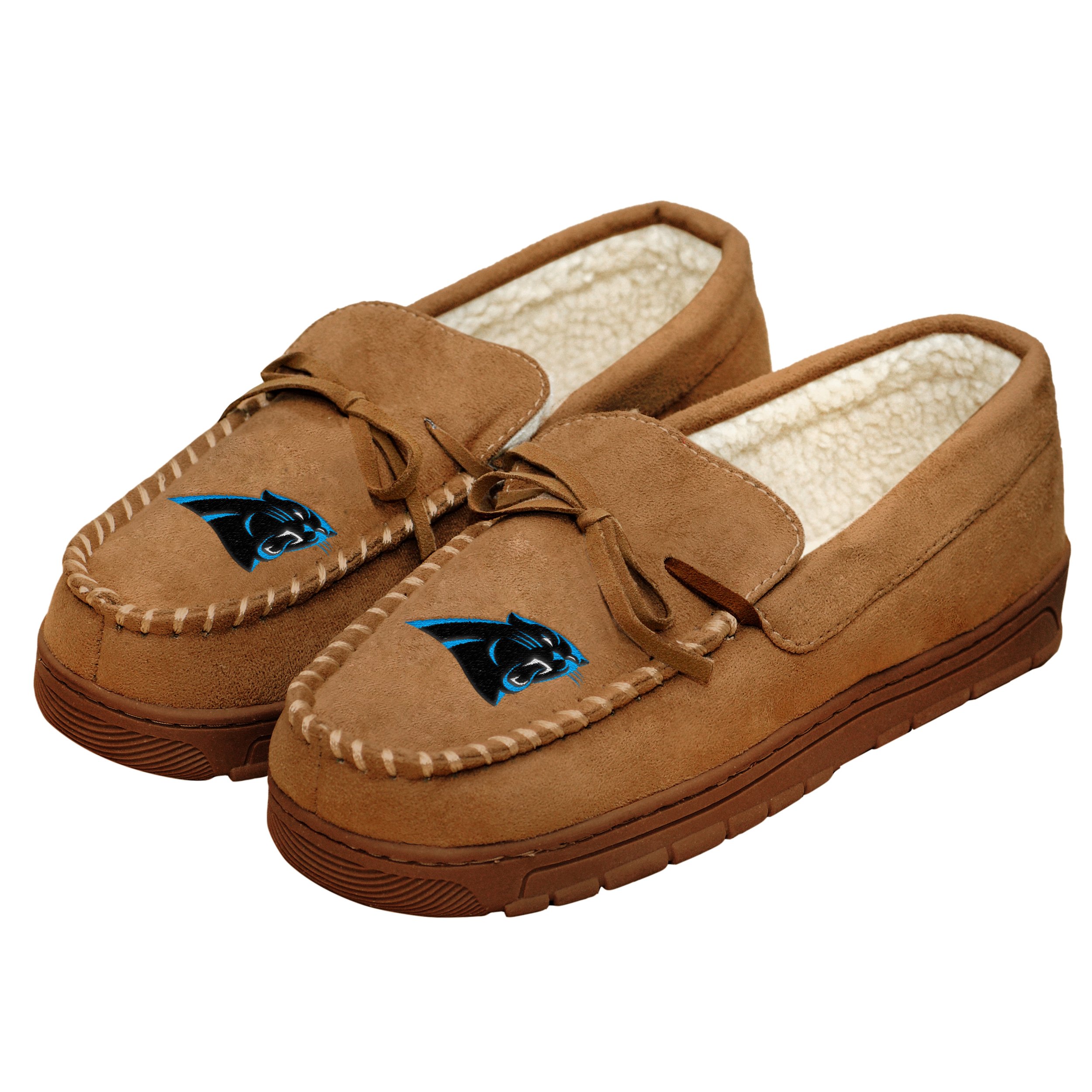 FOCO Carolina Panthers NFL Mens Team Logo Moccasin