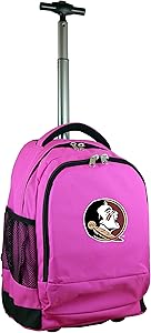 NCAA Wheeled Backpack, 19-inches, Pink