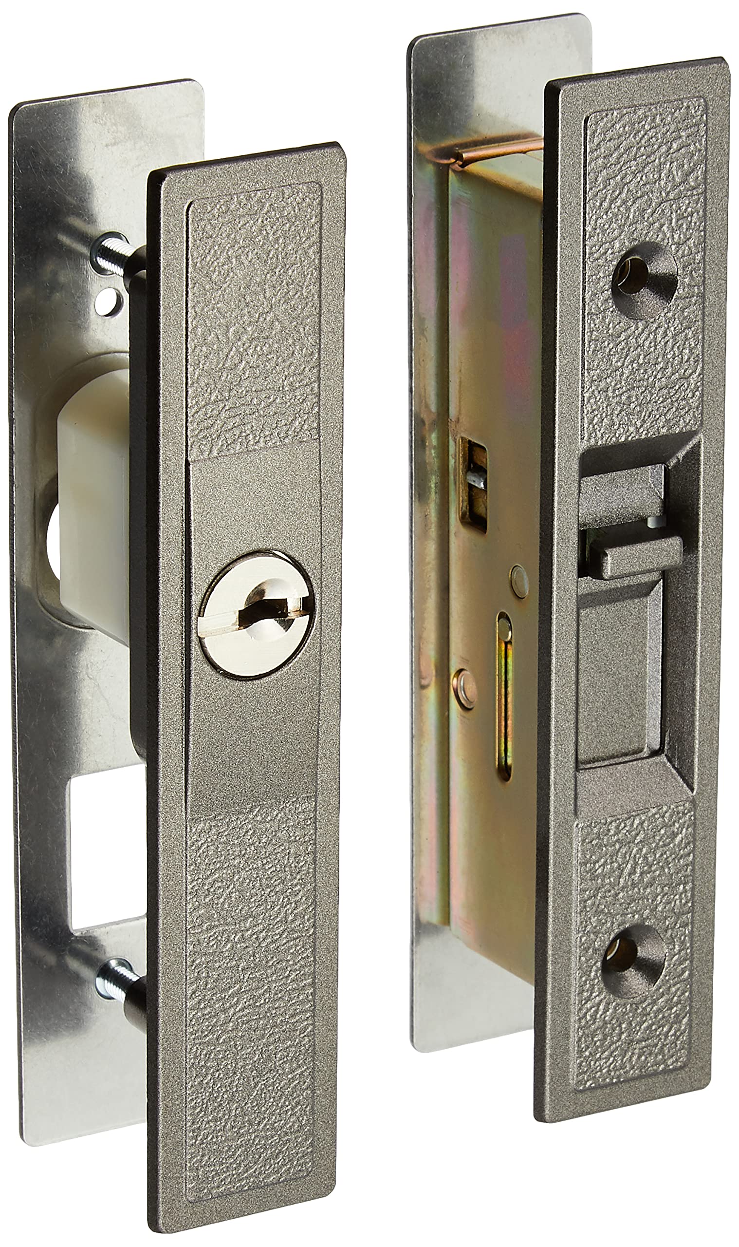日中製作所 玄関用 取替引違戸錠鍵付 ディンプルシリンダータイプ ブロンズ GA-800D-B商品画像