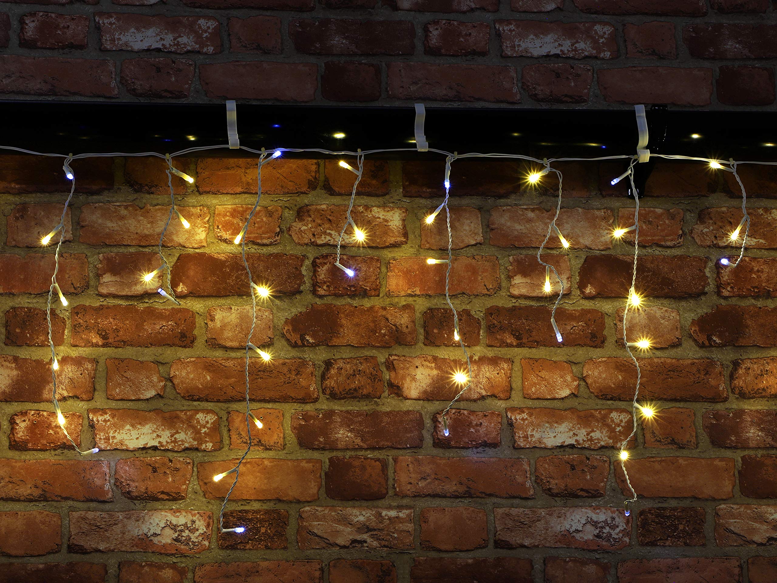 Toyland® 480 Warm White & White Twinkling LED Lights - Indoor/Outdoor Use - Includes Timer