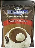 Ghirardelli Hot Chocolate Pouch, Double Chocolate, 10.5 Ounce