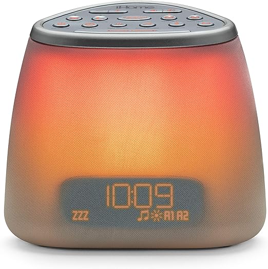 Amazon Com Ihome Zenergy Dream Mini Izbt7 Bluetooth Bedside Sleep Therapy Machine Anti Anxiety Stress Relief Sound Therapy Light Therapy Led Color Blending Bluetooth Speaker And Sleep Timer