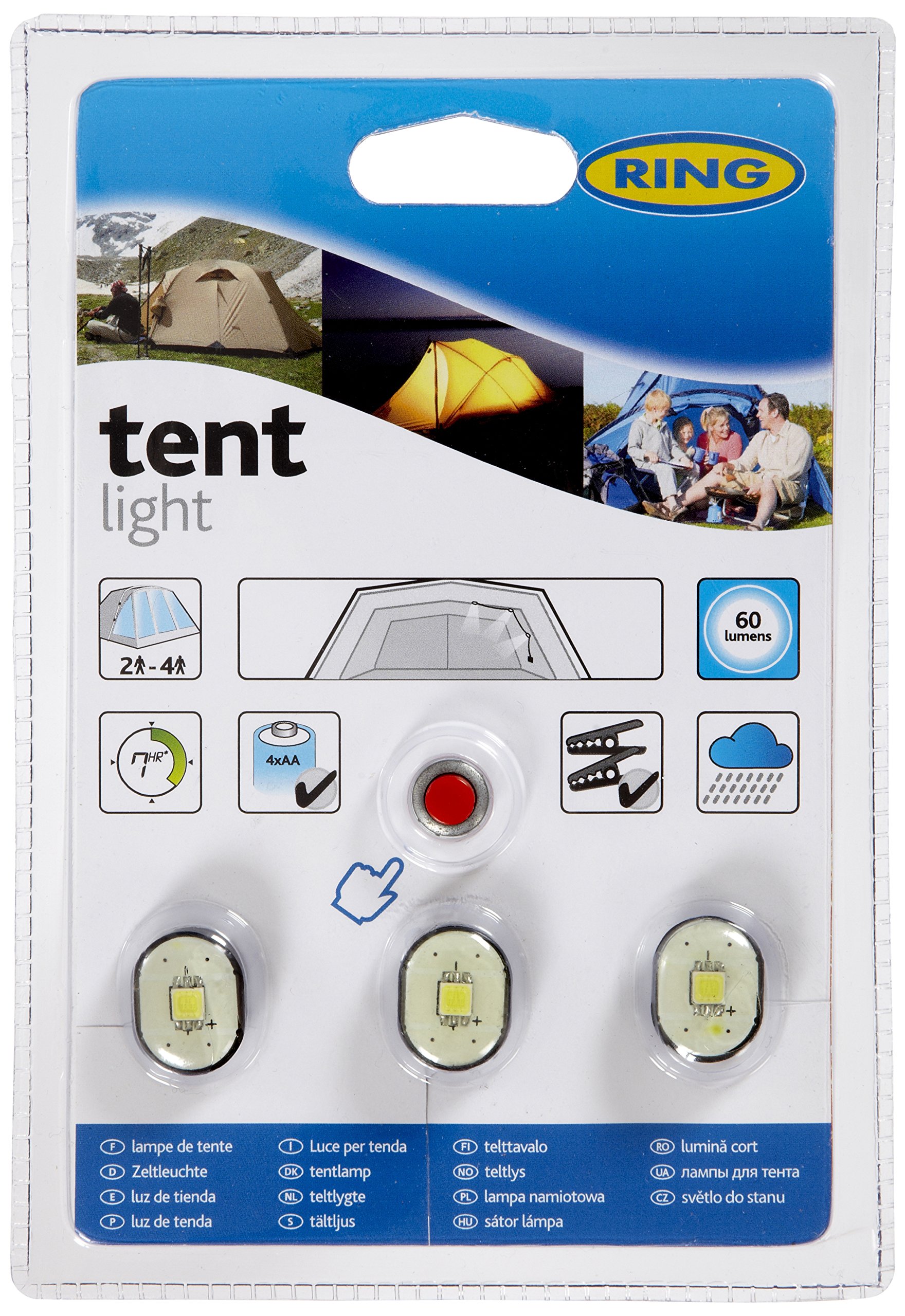 Ring Automotive RTL025 3-LED Tent Light