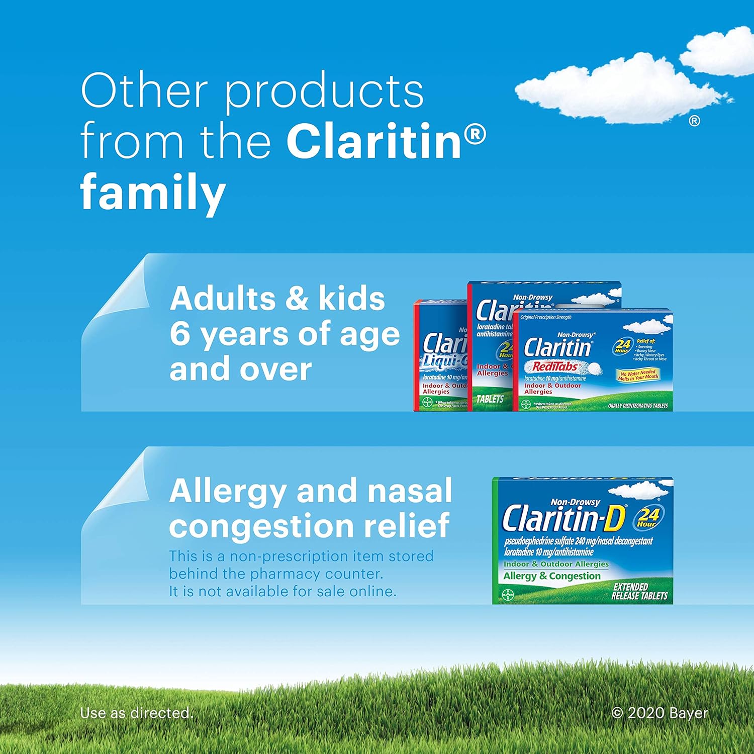 Claritin Children's 24 Hour Allergy Medicine for Kids, Non-Drowsy Allergy Relief, Loratadine Antihistamine, Grape Flavored Syrup, 8 oz: Health & Personal Care