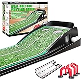 CHAMPKEY Premium Dual-Hole Golf Putting Green - Progressive Slope Tech and Noise Reduction Tech Golf Putting Mat - Come with 