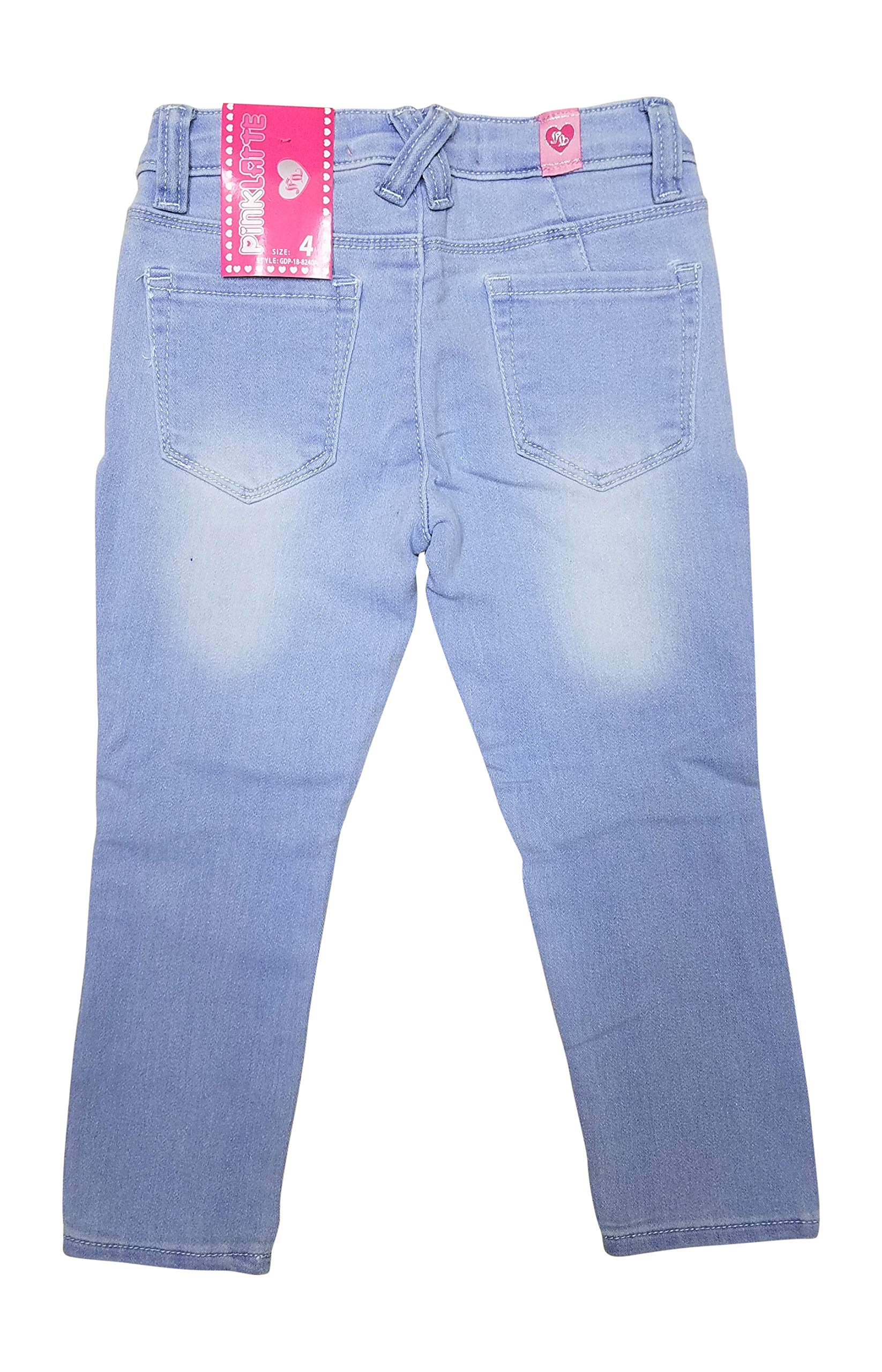 Girls Cat Face Meow with Ears Jeans for Girls and Toddlers Size 4T to