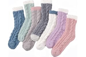 Clothirily Fuzzy Socks for Women, Fluffy Socks Womens, Soft Cozy Slipper Sock for Women, Womens Winter Warm Sleeping Sock