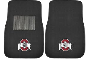 FANMATS NCAA Unisex-Adult 2-Piece Embroidered Team Logo Car Mat Set