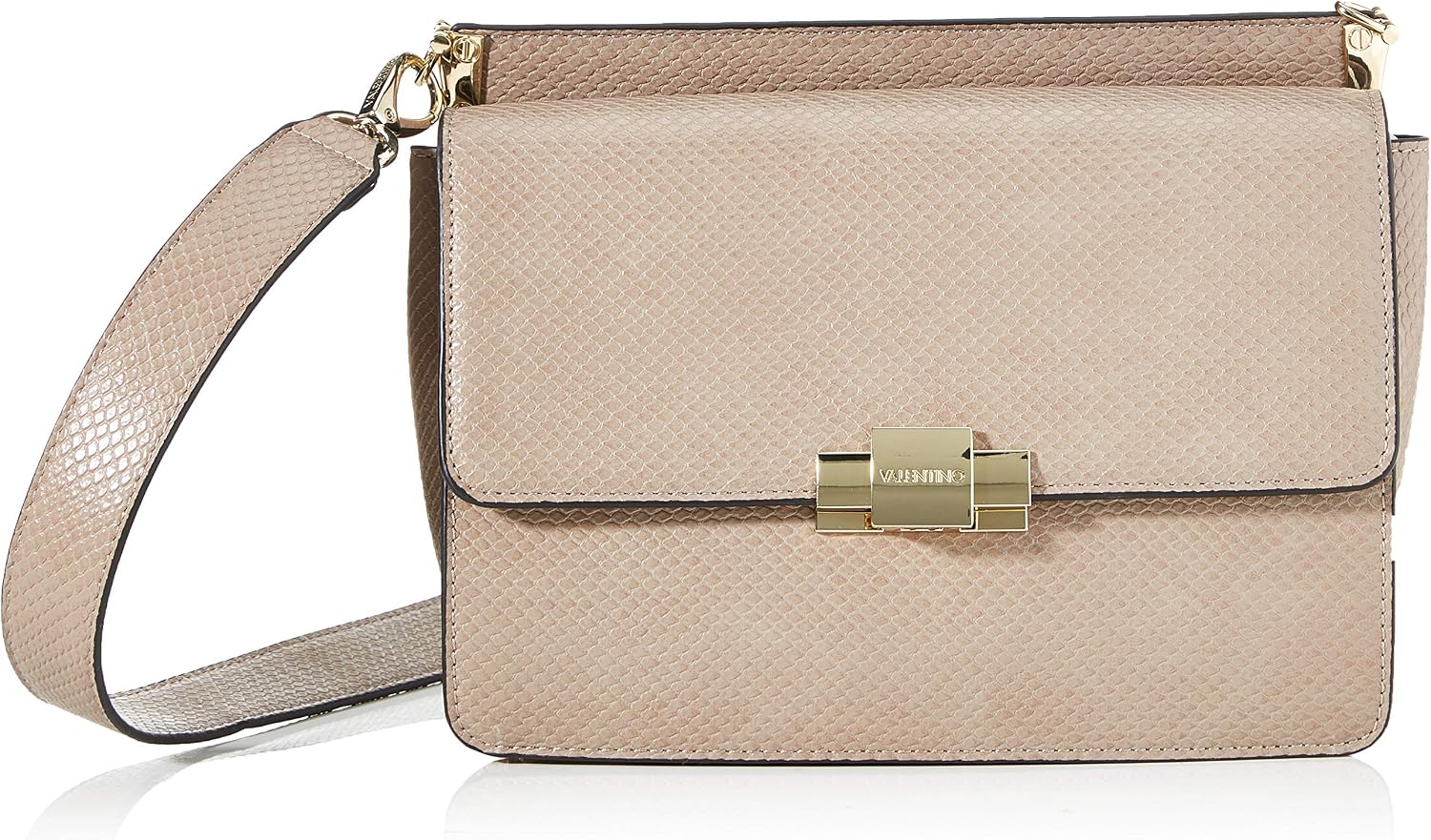 Valentino cross body bag handbag Rosalie Satchel Taupe brown