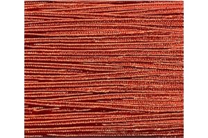KYEZI DESIGN AND CRAFT 3mm Viscose Soutache Braid Cord String Beading Sewing Quilting Trimming Embroidery Crafts Jewelry Design (Red, 10 Yards)