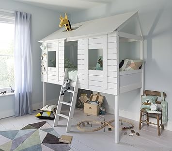 Noa And Nani Christopher Treehouse Midsleeper Cabin Bed White