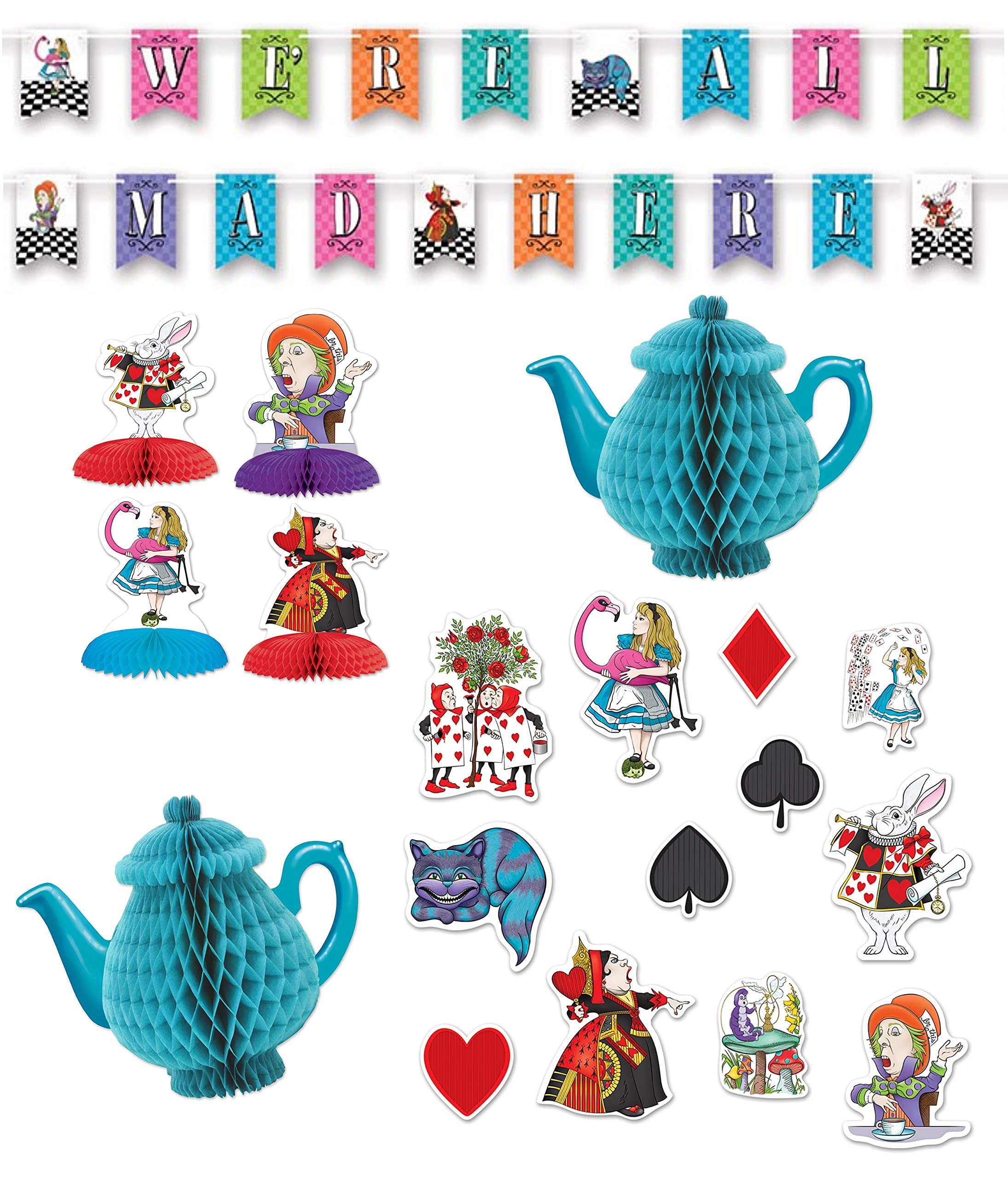 Buy GenericGeneric Alice in Wonderland Party Decorations We're All Mad