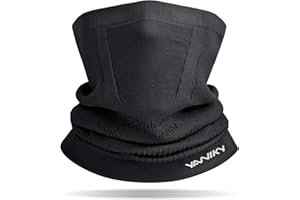 YANIKY Winter Neck Warmer Gaiter Ski Face Mask, Breathable Fleece Balaclava Windproof Cold Weather Scarf