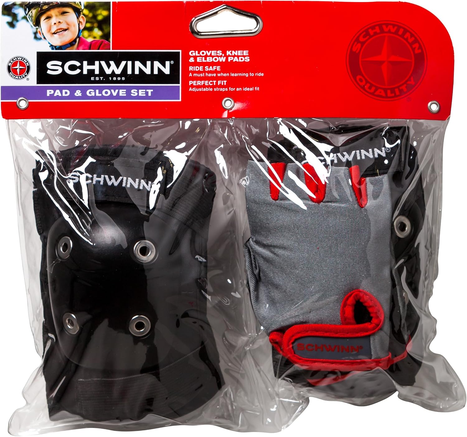 Schwinn Kids Protective Bike Gloves, Knee and Elbow Pads : Childrens Cycling Protective Gear : Sports & Outdoors