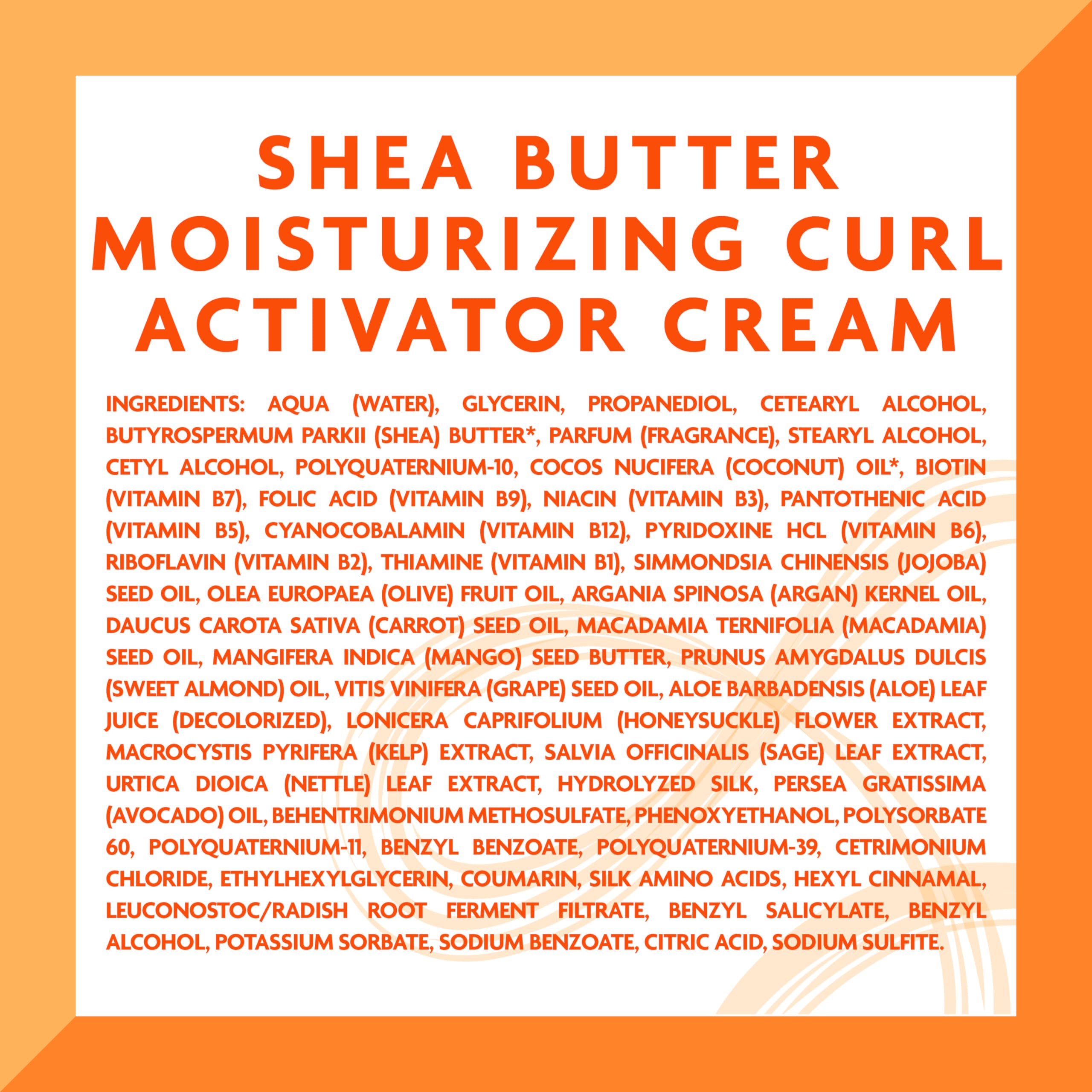 Cantu Shea Butter for Natural Hair Moisturizing Curl Activator Cream, 12 Fl Oz