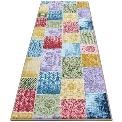 Teppichlaufer Laviano Patchwork Muster Im Vintage Look Viele