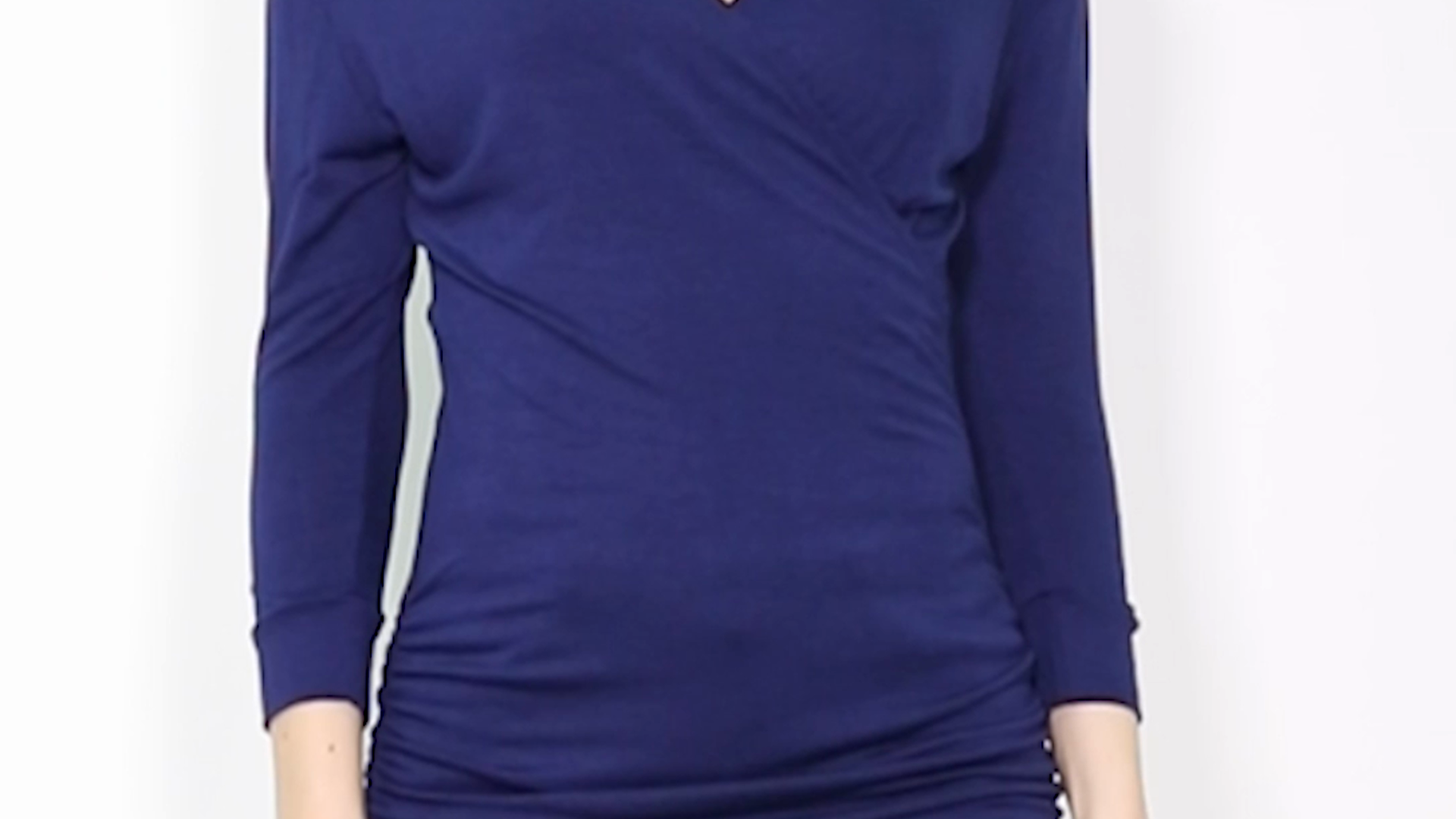 トップス BADBLOOD Rusty Denim V-Neck Long Sleeve Rusty Denim V-Neck Long Sleeve - Blue