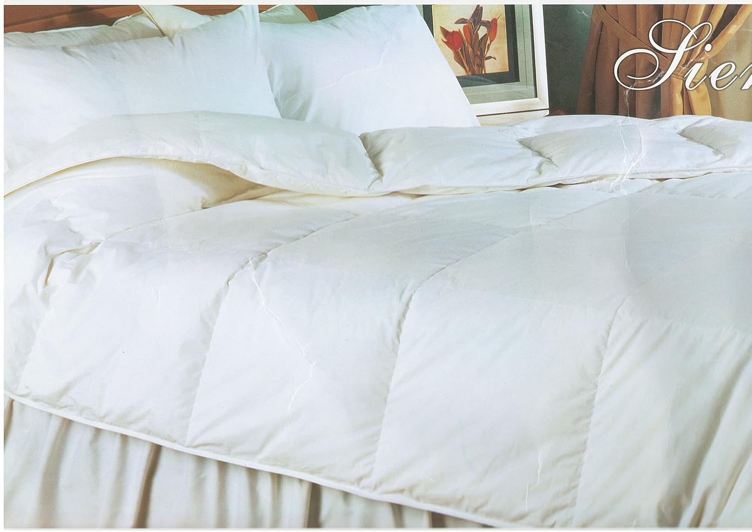 elle white goose down comforter