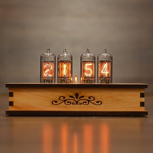 Nixie Tube Clock 4x Z573m Nixie Tubes from Germany Vintage