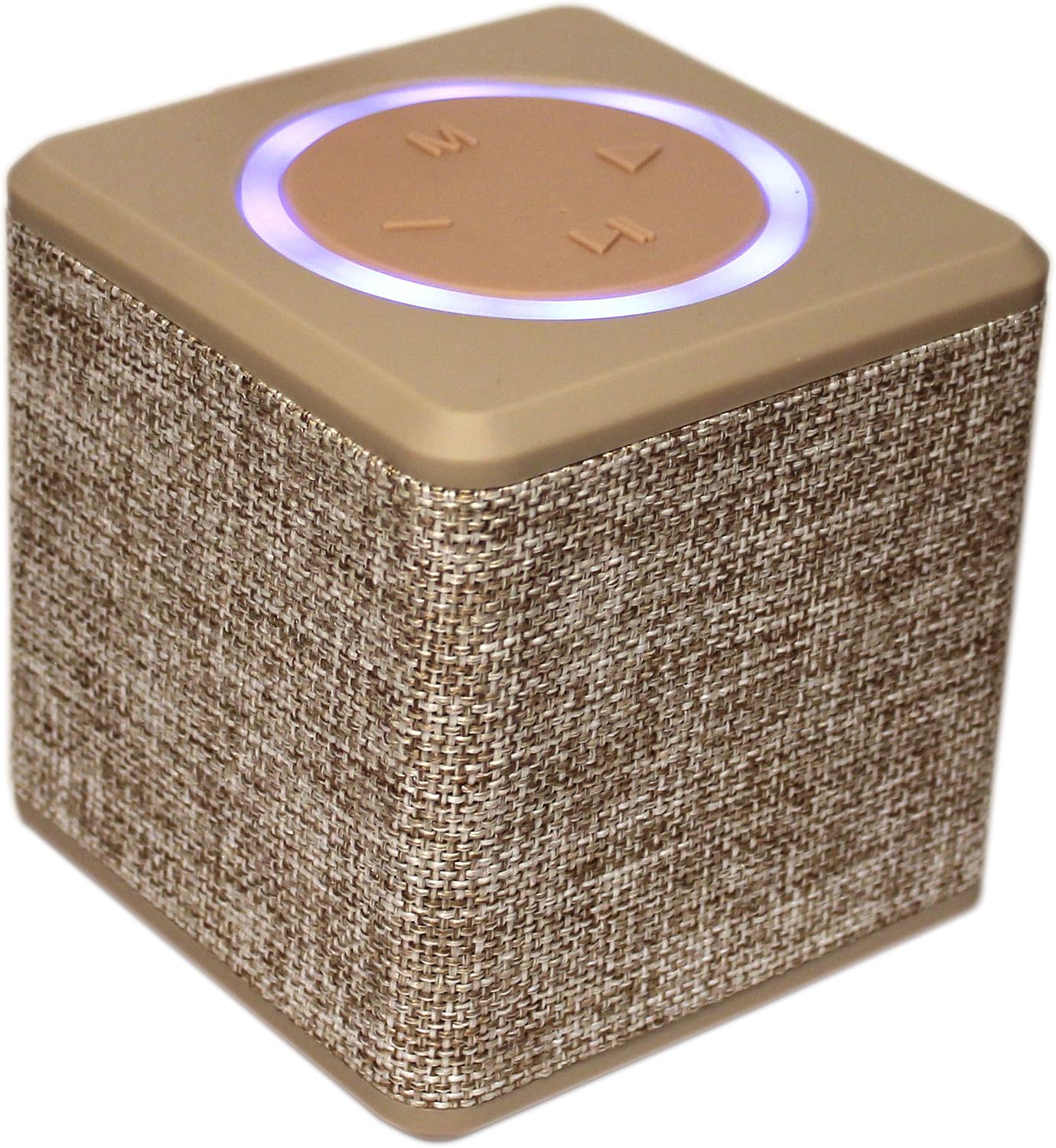 NT HS-786 Wireless Portable Travel Bluetooth Fabric Speaker Radio, 5W Driver, 10 Meter Bluetooth Range, AUX Line, TF Card Slot for iPhone & Android Smart Phone (Cream) - Image 3