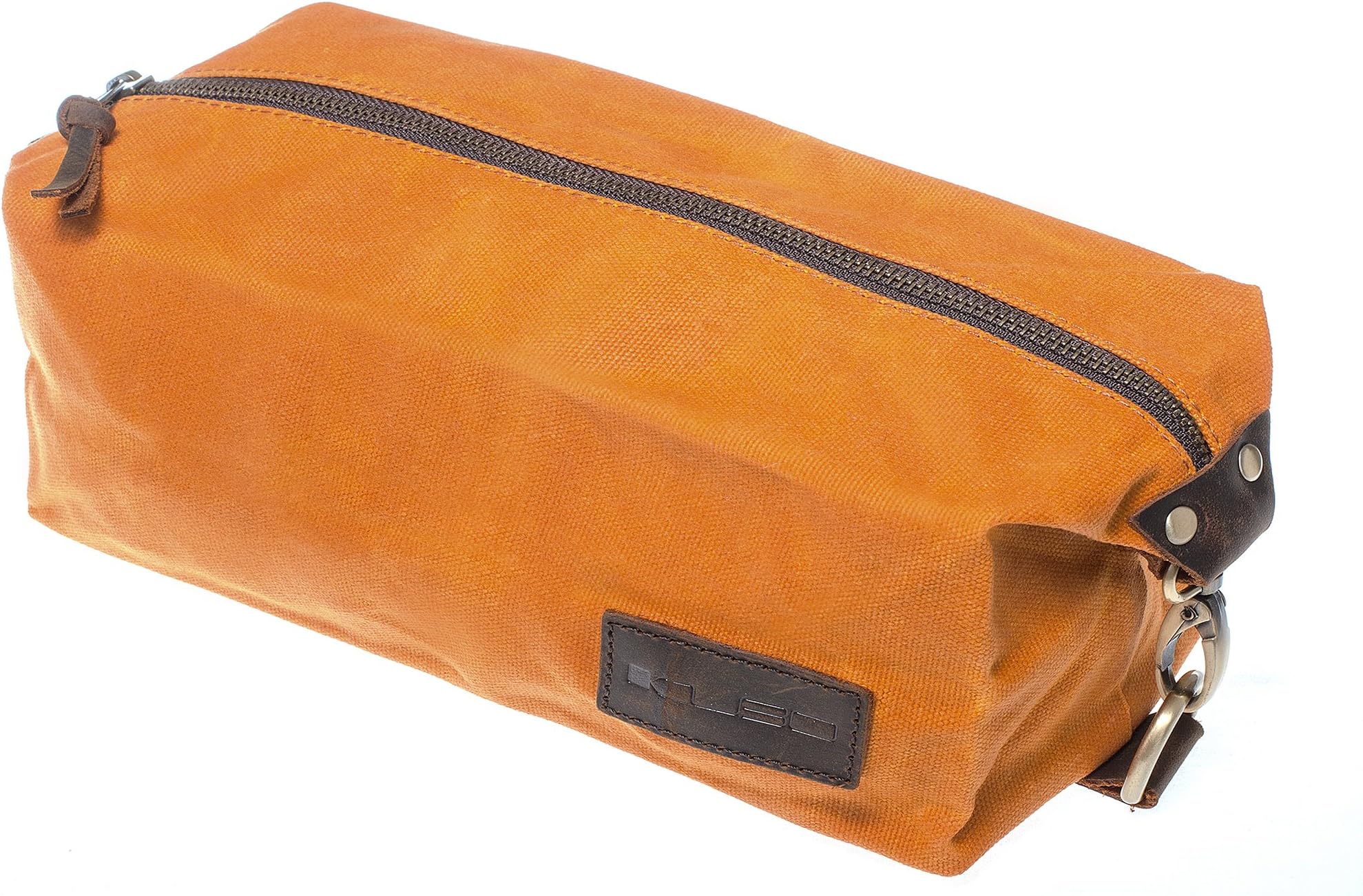 KUBO Waxed Canvas Toiletry Bag or Dopp Kit Bag - Waterproof, Durable, Chic & Stylish - Ideal Travel Toiletry Bag for Men & Women - Versatile Toiletry Kits Bag Design - Ideal Gift