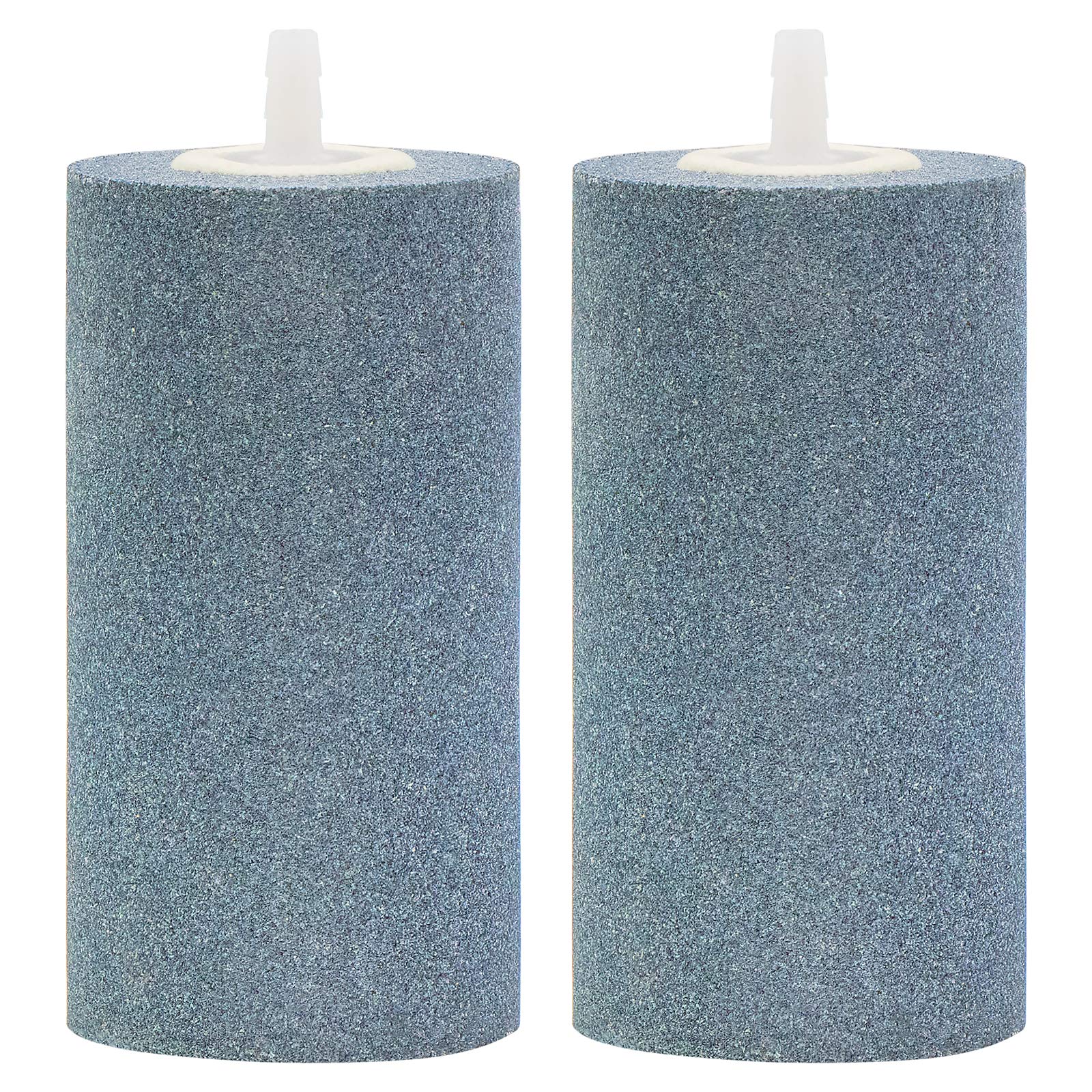Waycreat 2 PCS 4 X 2 inch Large Air Stones Cylinder for Hydroponic Systems, Ponds, Aquarium, Fish Tank