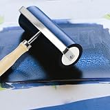 Kurtzy 10cm Rubber Printmaking Roller Lino Brayer with Wooden Handle view 6