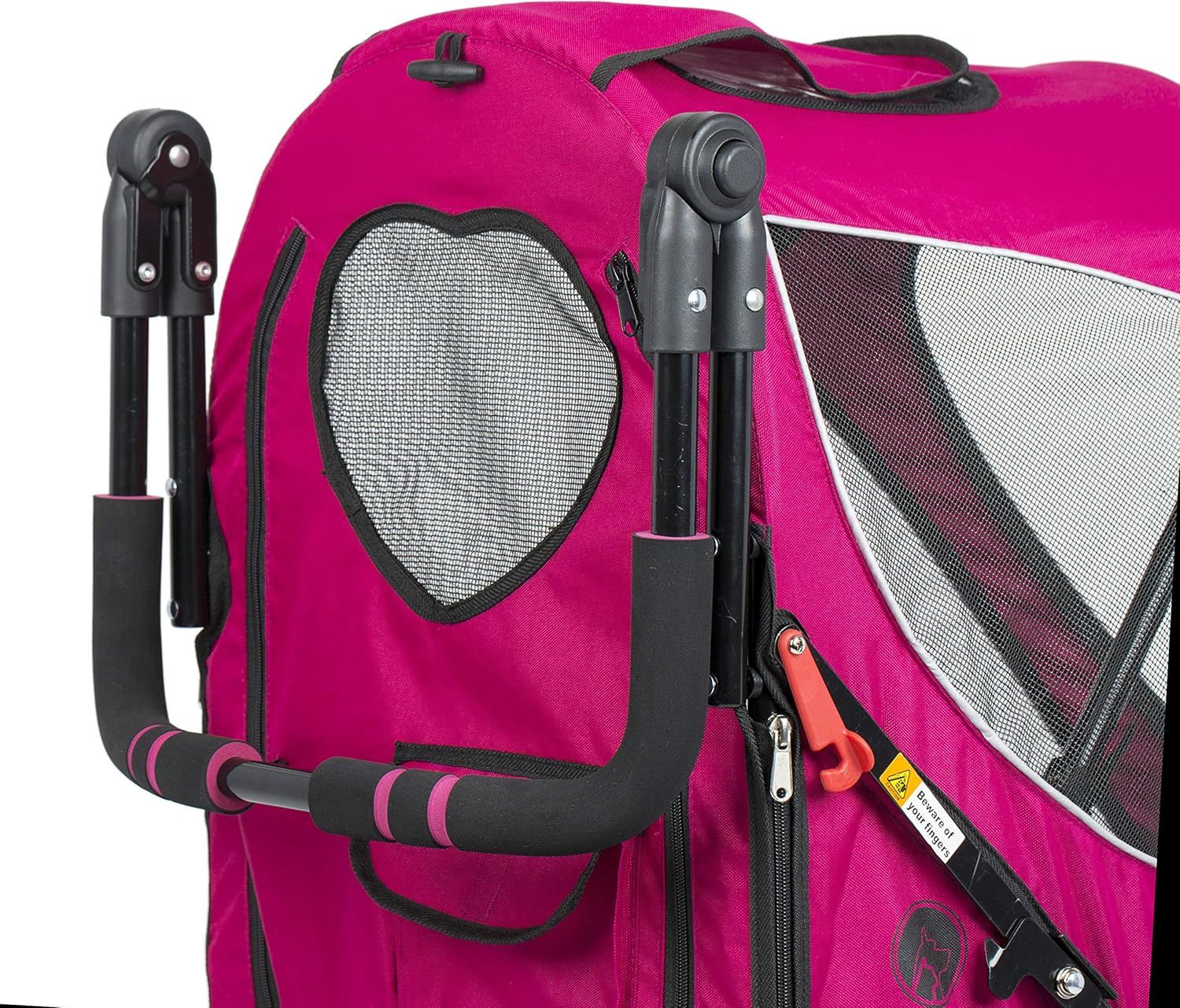 PETIQUE All Terrain Jogger-Blazin' Berry Pet Stroller, Blazin' Berry, One Size (JG01100103) : Pet Supplies