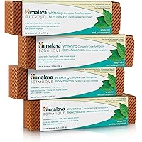 Himalaya Botanique Complete Care Whitening Toothpaste, Simply Mint, Natural, Fluoride-Free, SLS Free, Carrageenan Free & Glut