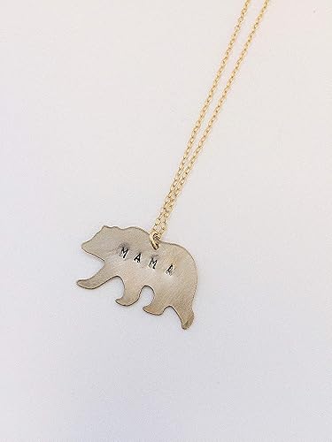 mama bear necklace 14k gold