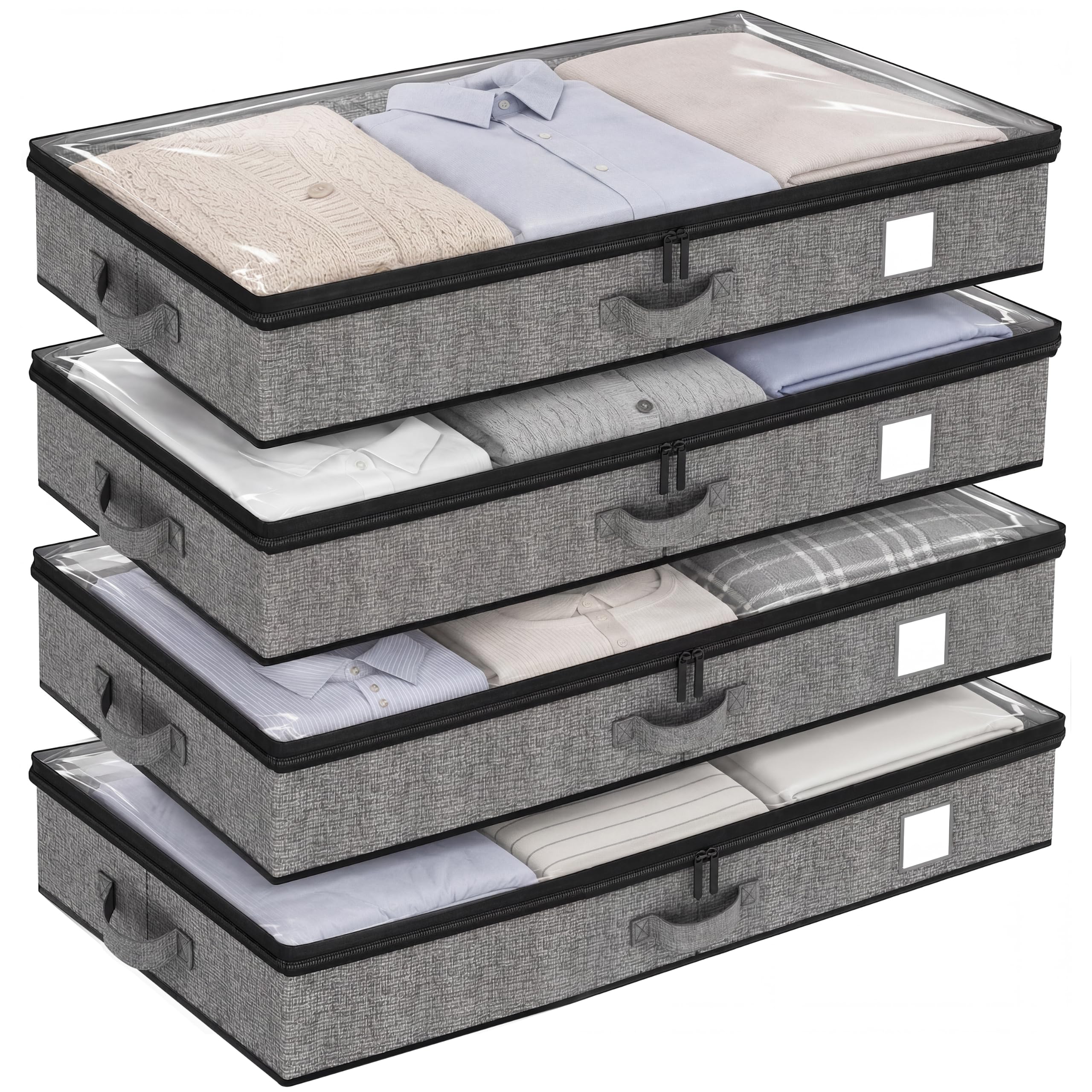 Fixwal Under Bed Storage Containers 4 Pack
