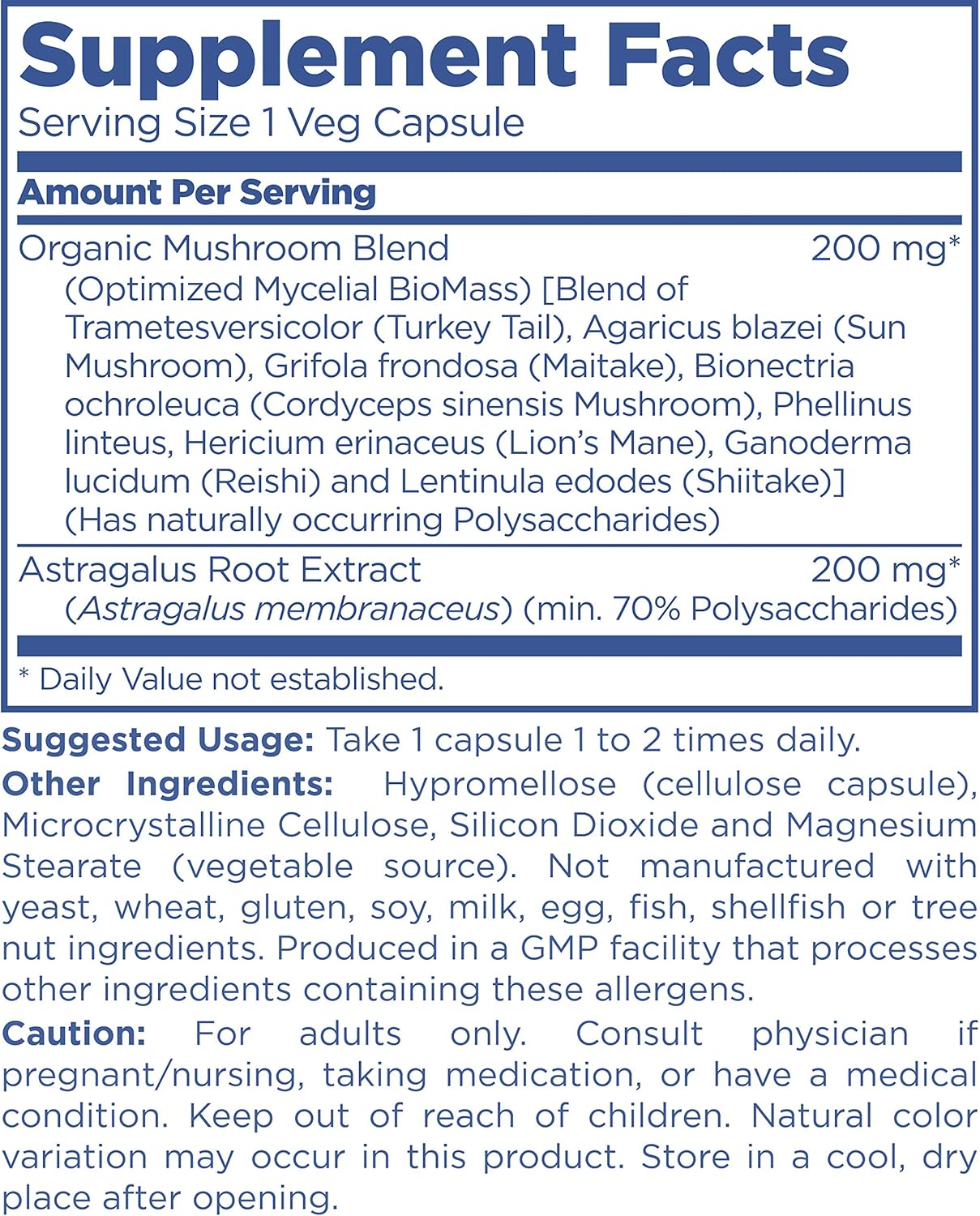 PUREMEDICS BioShield Immune Support Supplement - Immune Booster for Adults with Mushroom and Astragalus - Recommended by Doctors - 3rd Party Lab Certified - Hypoallergenic - Vegan - 90 Capsules: Health & Personal Care