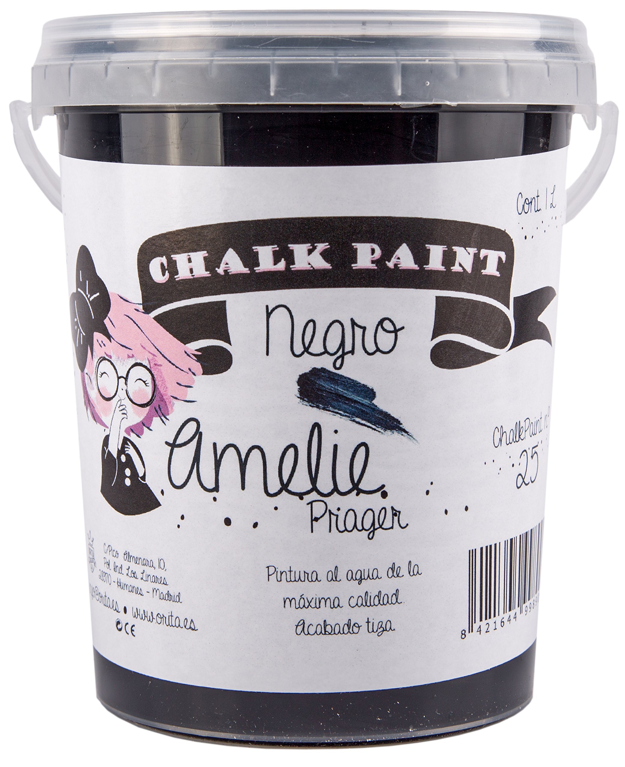 Amelie Prager 1000 – 25 Paint to The Chalk, Black, 1 L